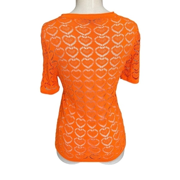 Marco Rambaldi Orange Hearts Blouse - Picture 7 of 9